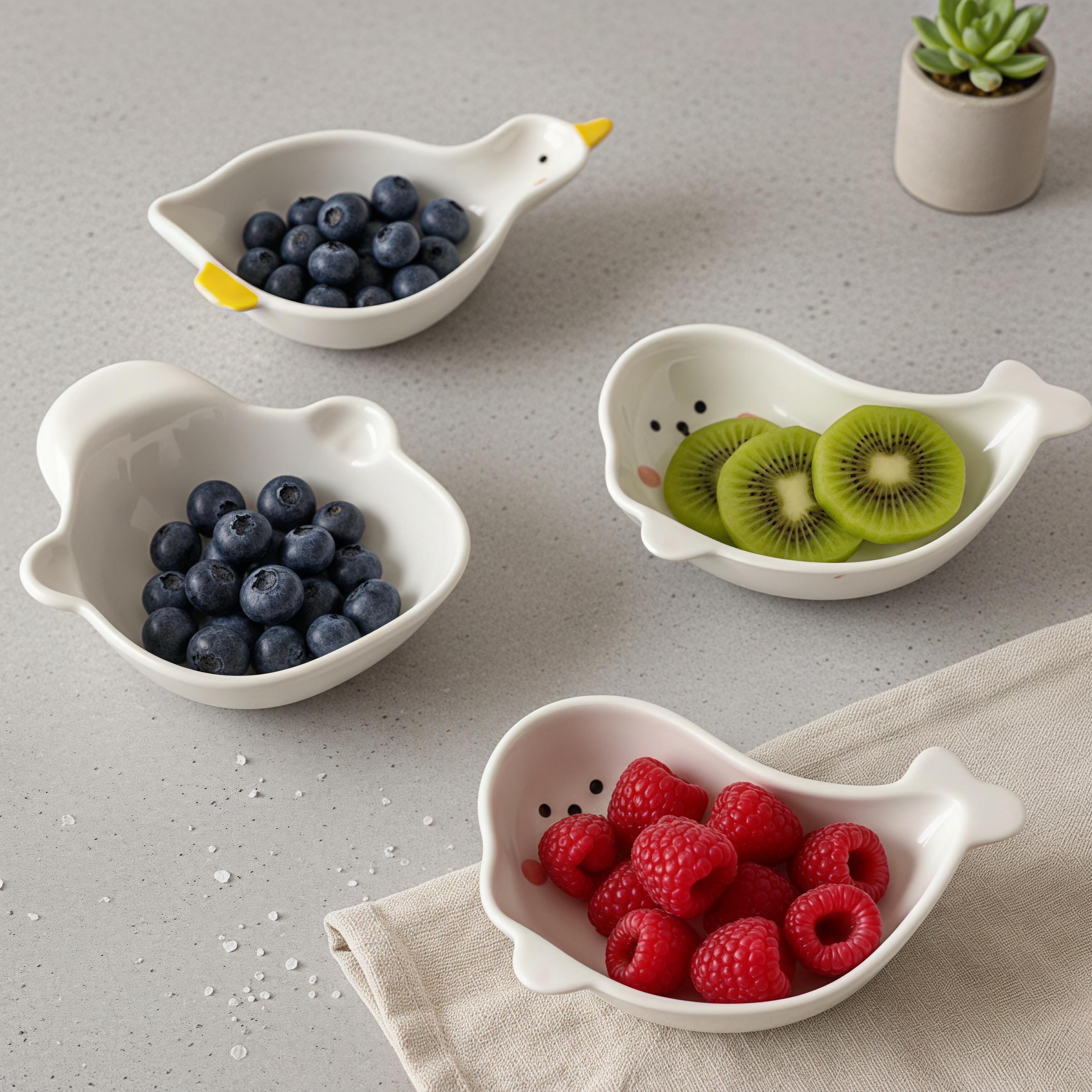 Kawaii Animal Ceramic Dipping Dish | Mini Condiment Plate