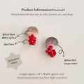 Red Coral Crane Earrings – Guardian Collection | Sterling Silver & Mother-of-Pearl Jewelry