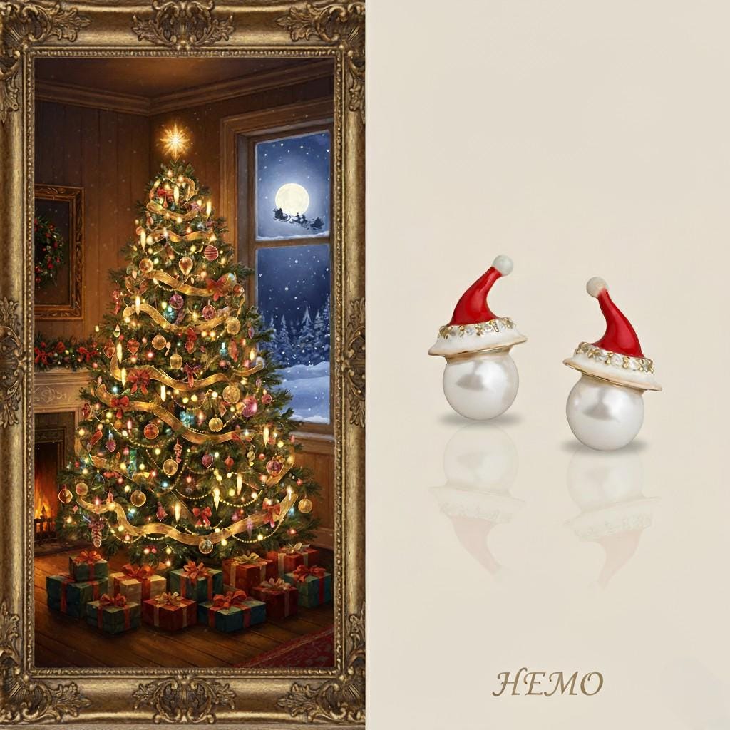 Christmas Santa Hat Earrings – Festive Cheer Jewelry