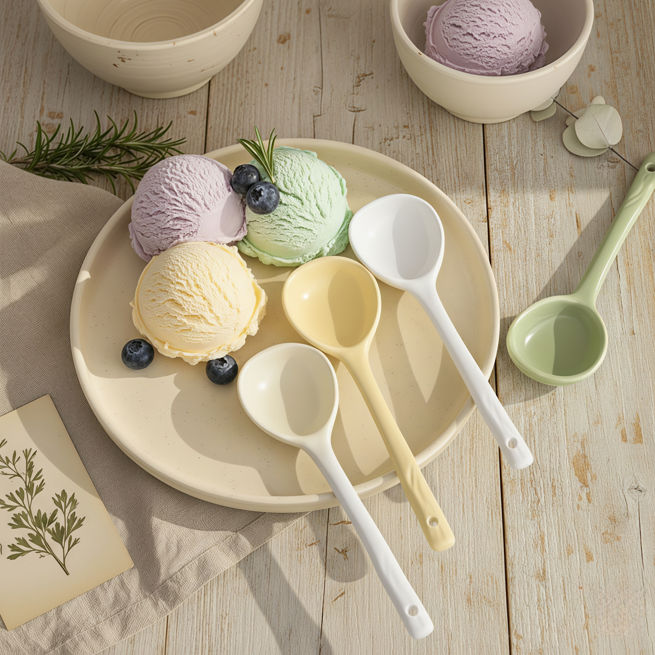 Handmade Style Ceramic Soup Spoon | Organic Shaped Ramen Spoon