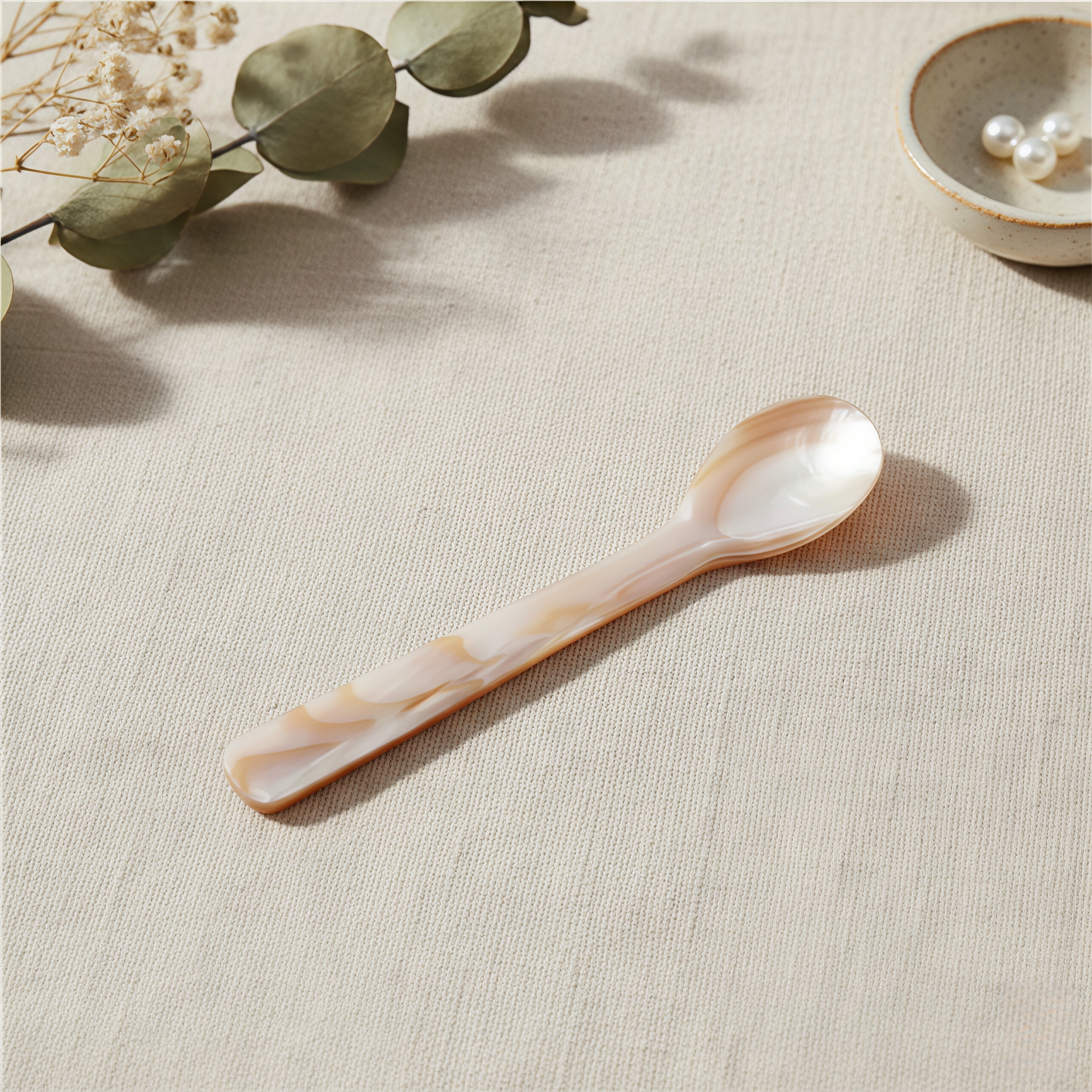 Mother of Pearl Spoon | Natural Shell Caviar & Dessert Utensil