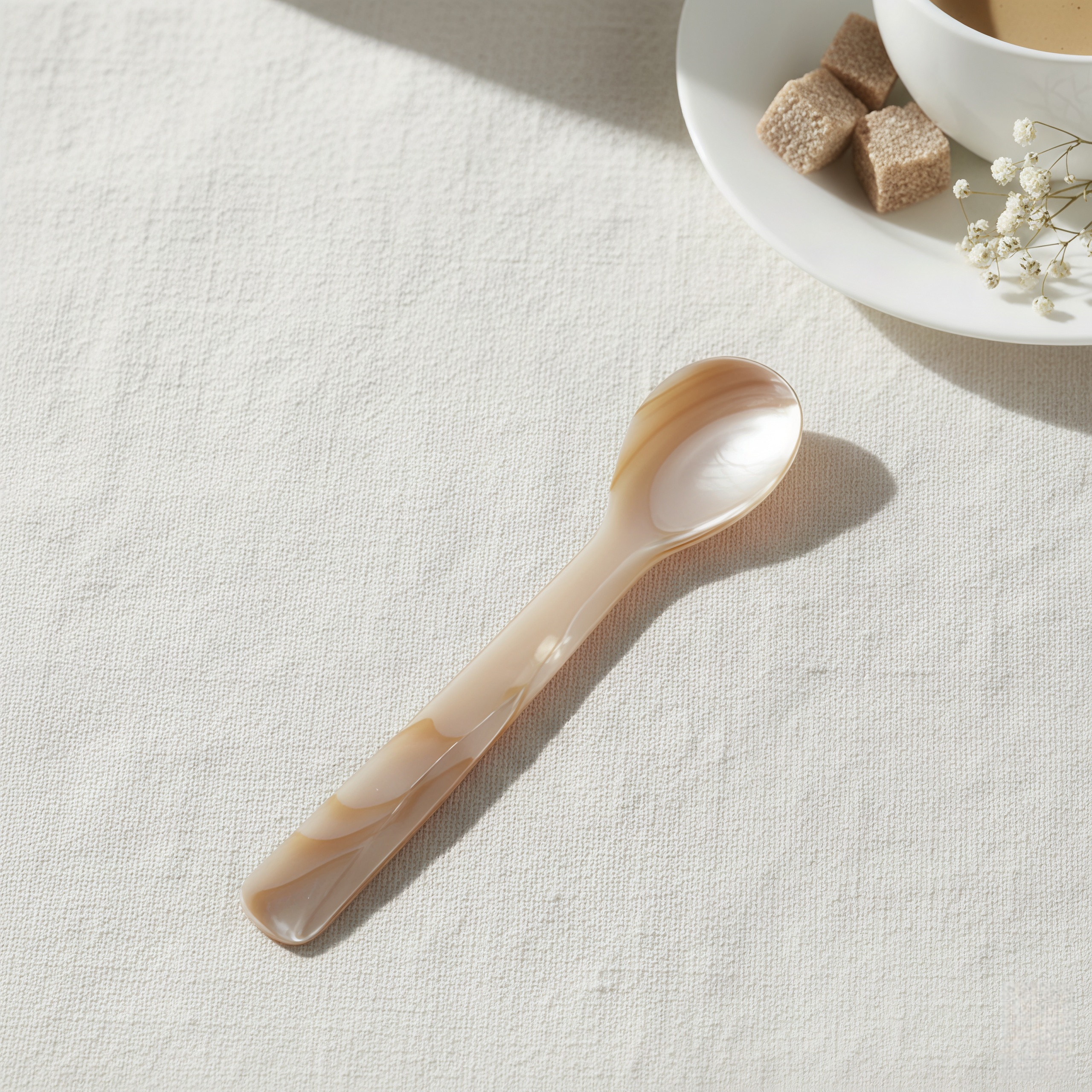Mother of Pearl Spoon | Natural Shell Caviar & Dessert Utensil
