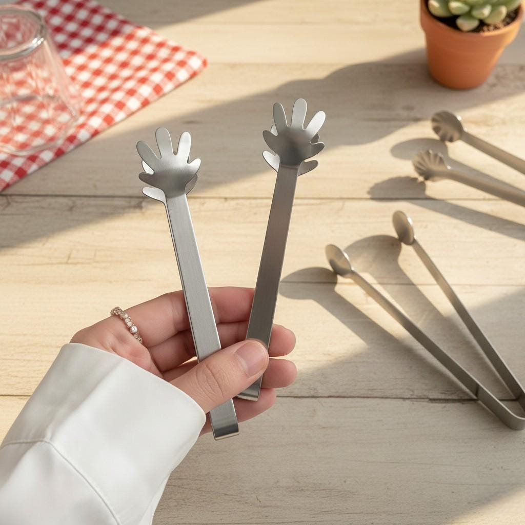 Novelty Mini Snack Tongs | No-Mess Finger Food Tool