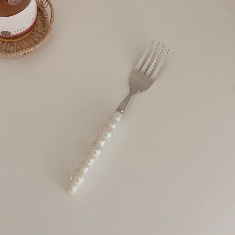 Pearl Handle Flatware | Stainless Steel & Ceramic Cutlery