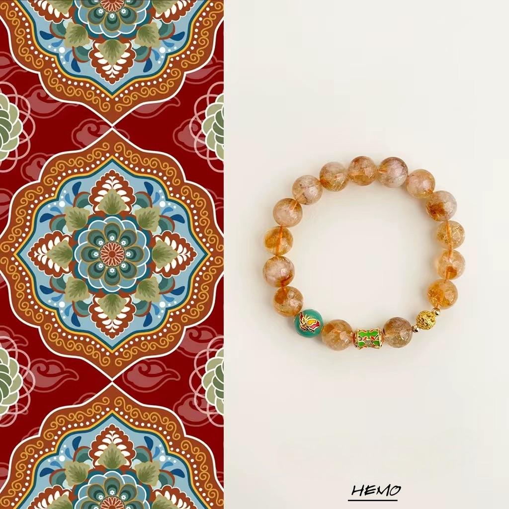 Golden Rutilated Quartz Bracelet – Guardian Collection | Clarity, Focus & Business Success