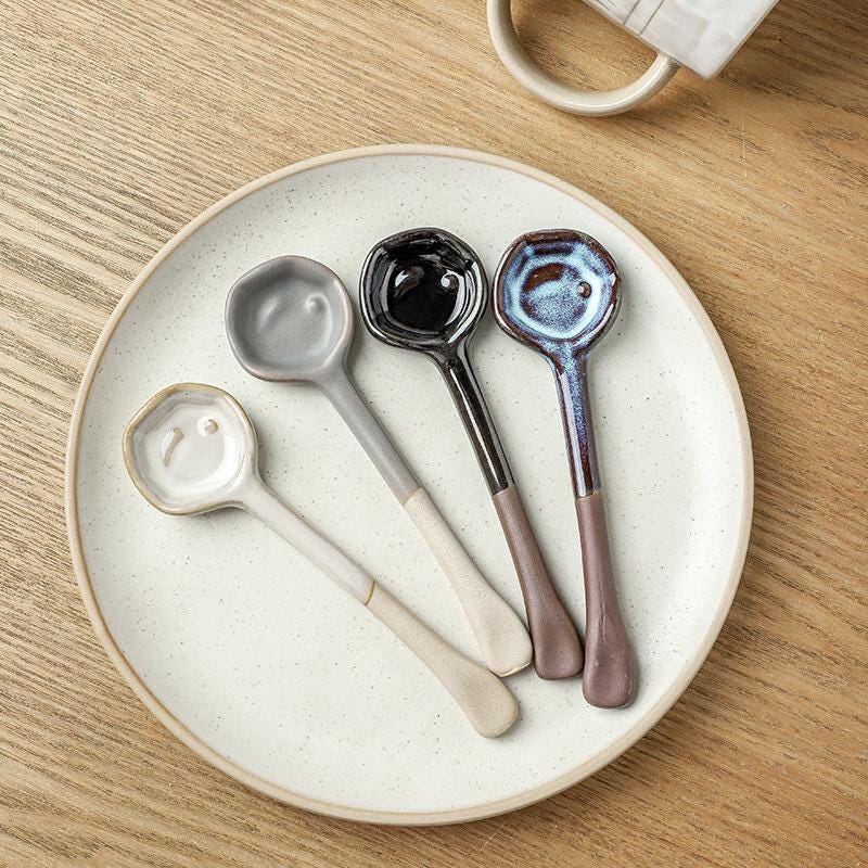 Ceramic Spoon | Handmade Japanese Style Sauce Spoon
