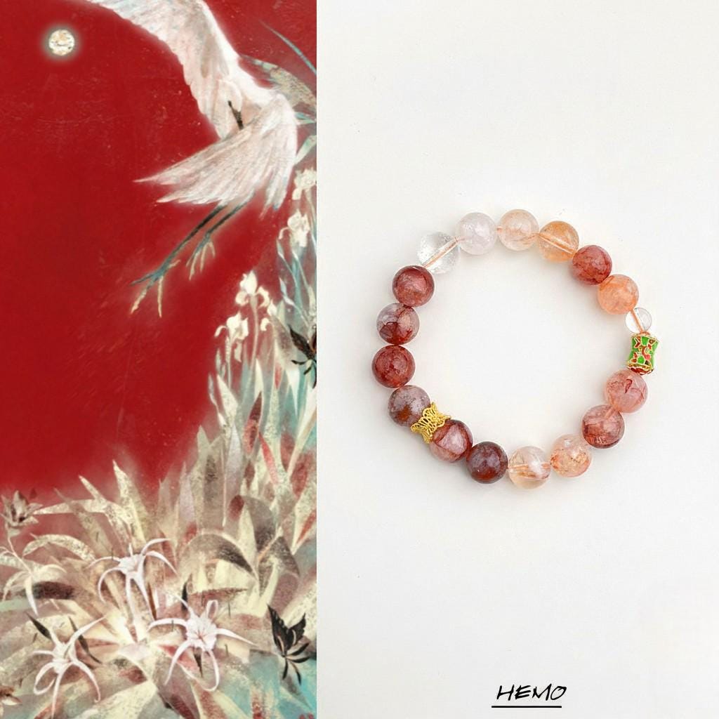 Red Phantom Quartz Bracelet – Guardian Collection | Career Growth, Business Prosperity & Vitality