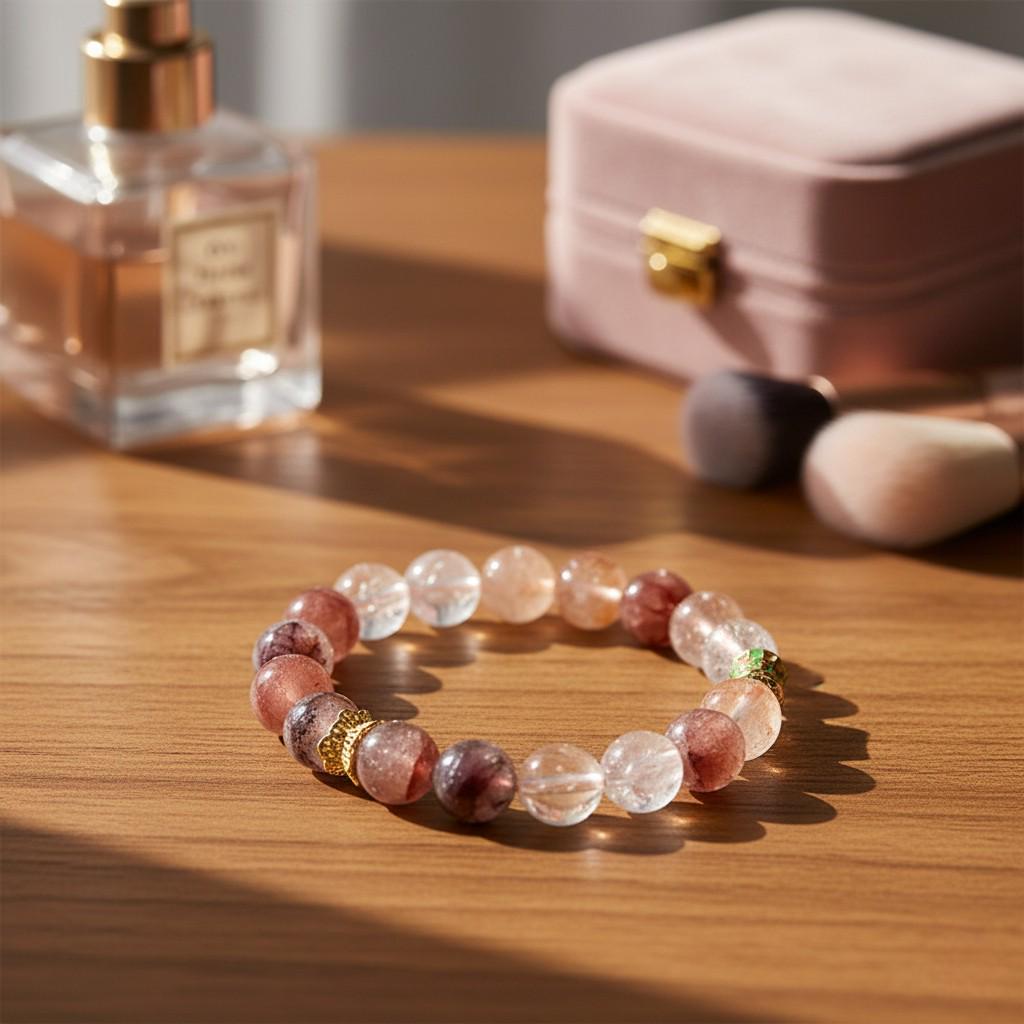 Red Phantom Quartz Bracelet – Guardian Collection | Career Growth, Business Prosperity & Vitality