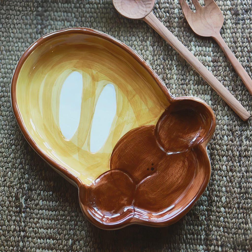 Hand-Painted Puppy Ceramic Dinnerware: Dog Lover, Housewarming Mug & Plate