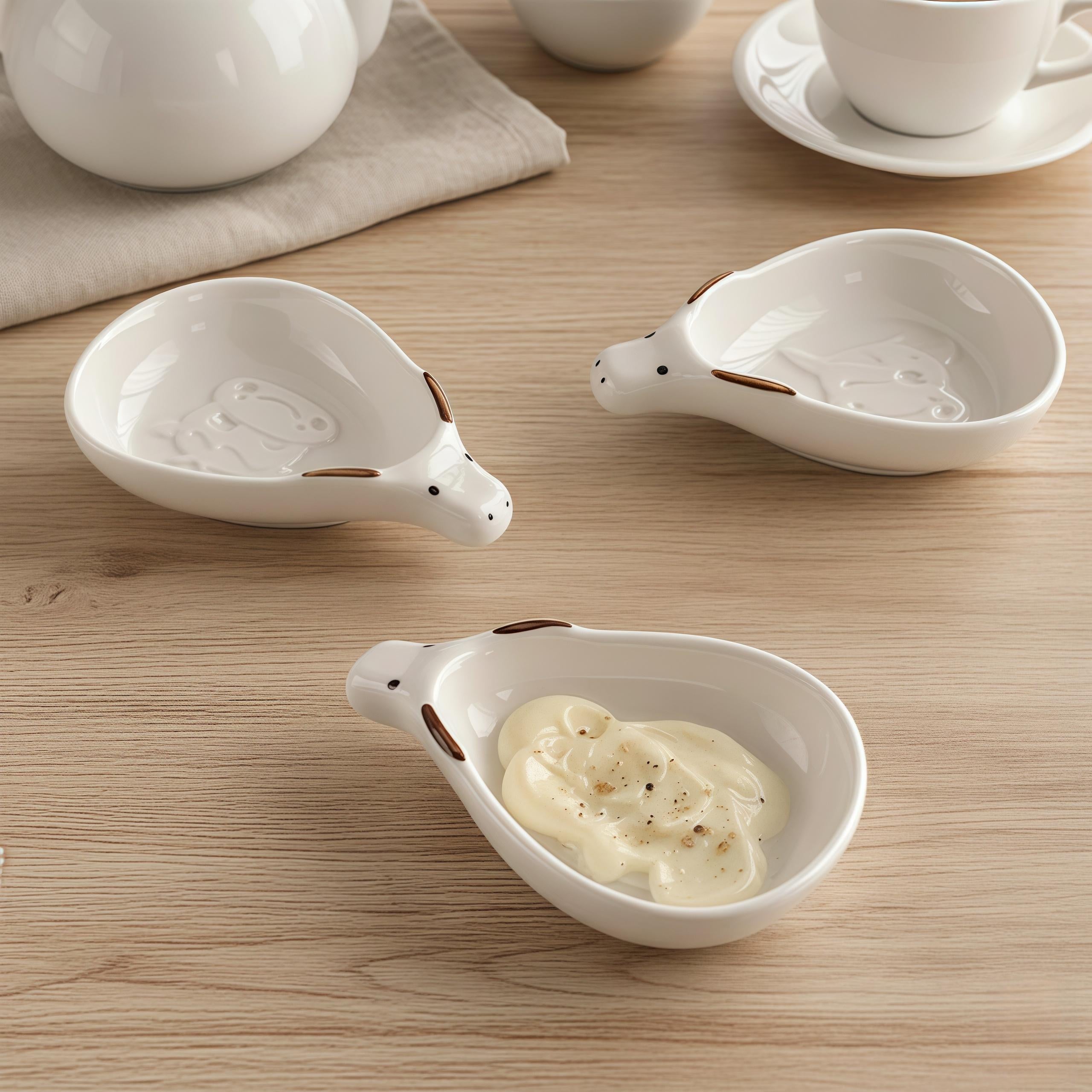 Baby Buffalo Sauce Bowl | Mini Ceramic Dipping Dish