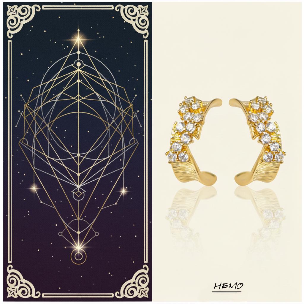 Glimmering Wave Earrings – Essential Collection | Geometric Everyday Jewelry