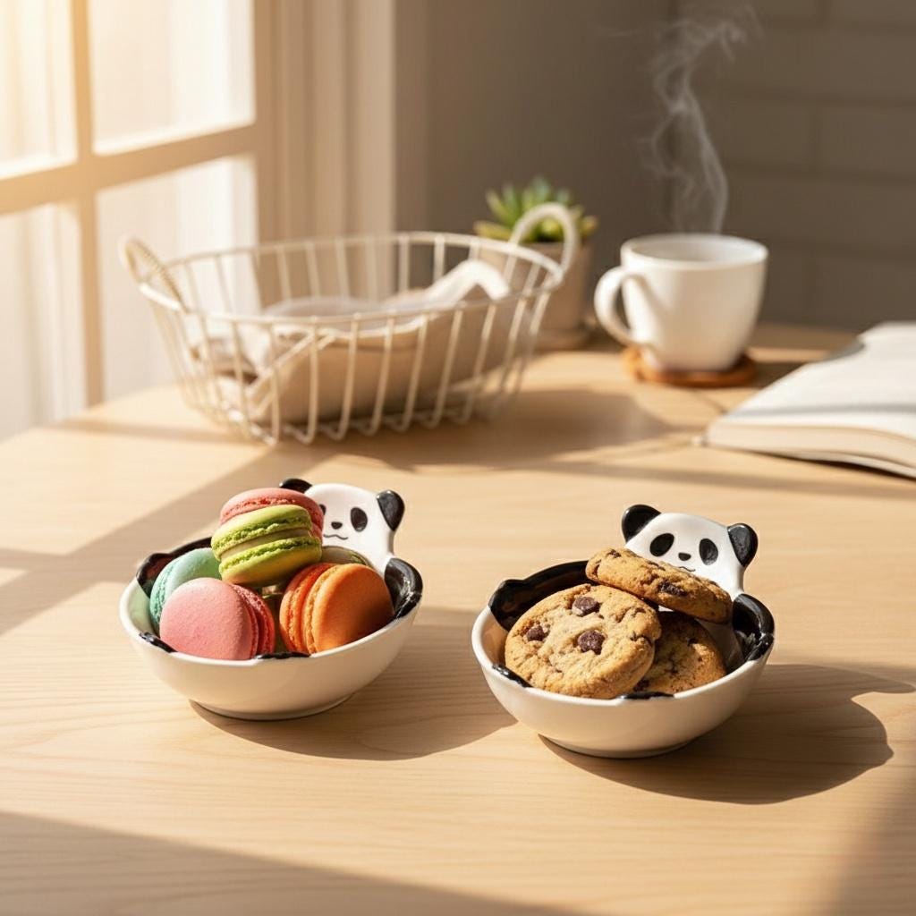 Little Panda Dipping Bowl | Kawaii Ceramic Sauce Bowl