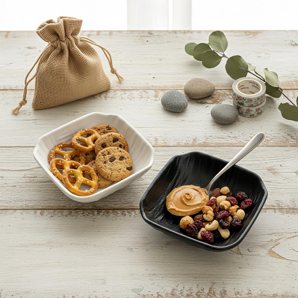 Wabi-Sabi Ceramic Dipping Dish | Minimalist Japanese Style Sauce Plate