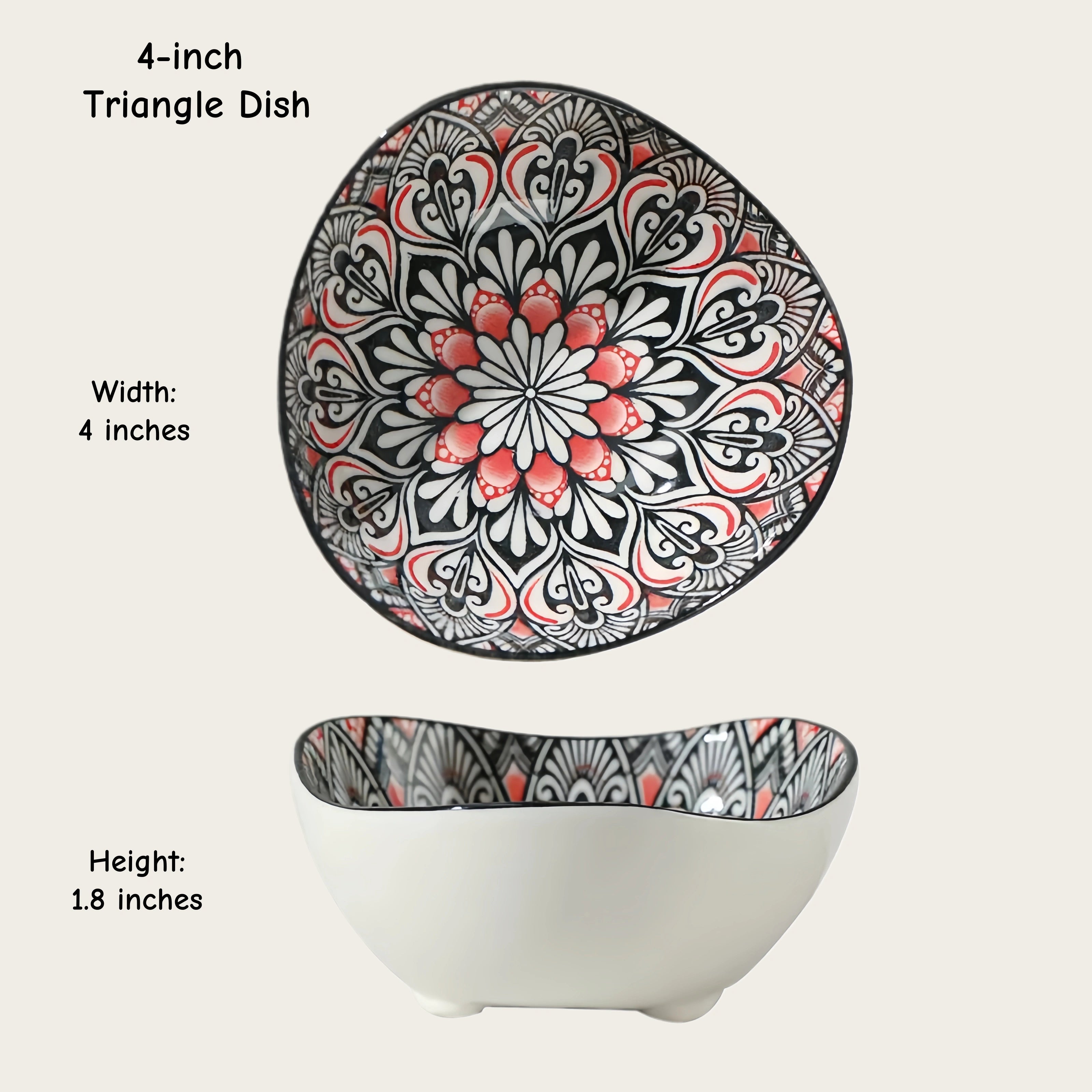 Moroccan Ceramic Dipping Dishes | Mandala Sauce Bowls