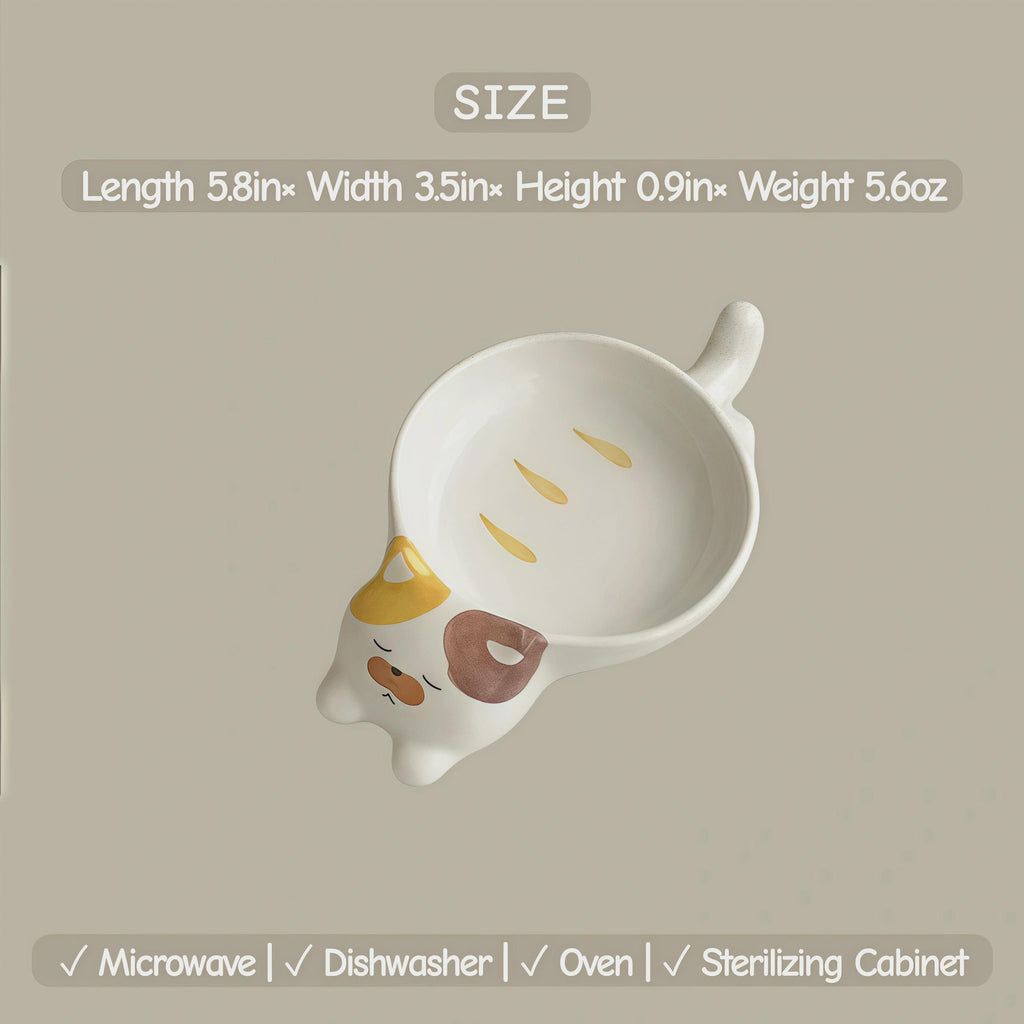 Kawaii Animal Sauce Plate | Mini Ceramic Condiment Dish