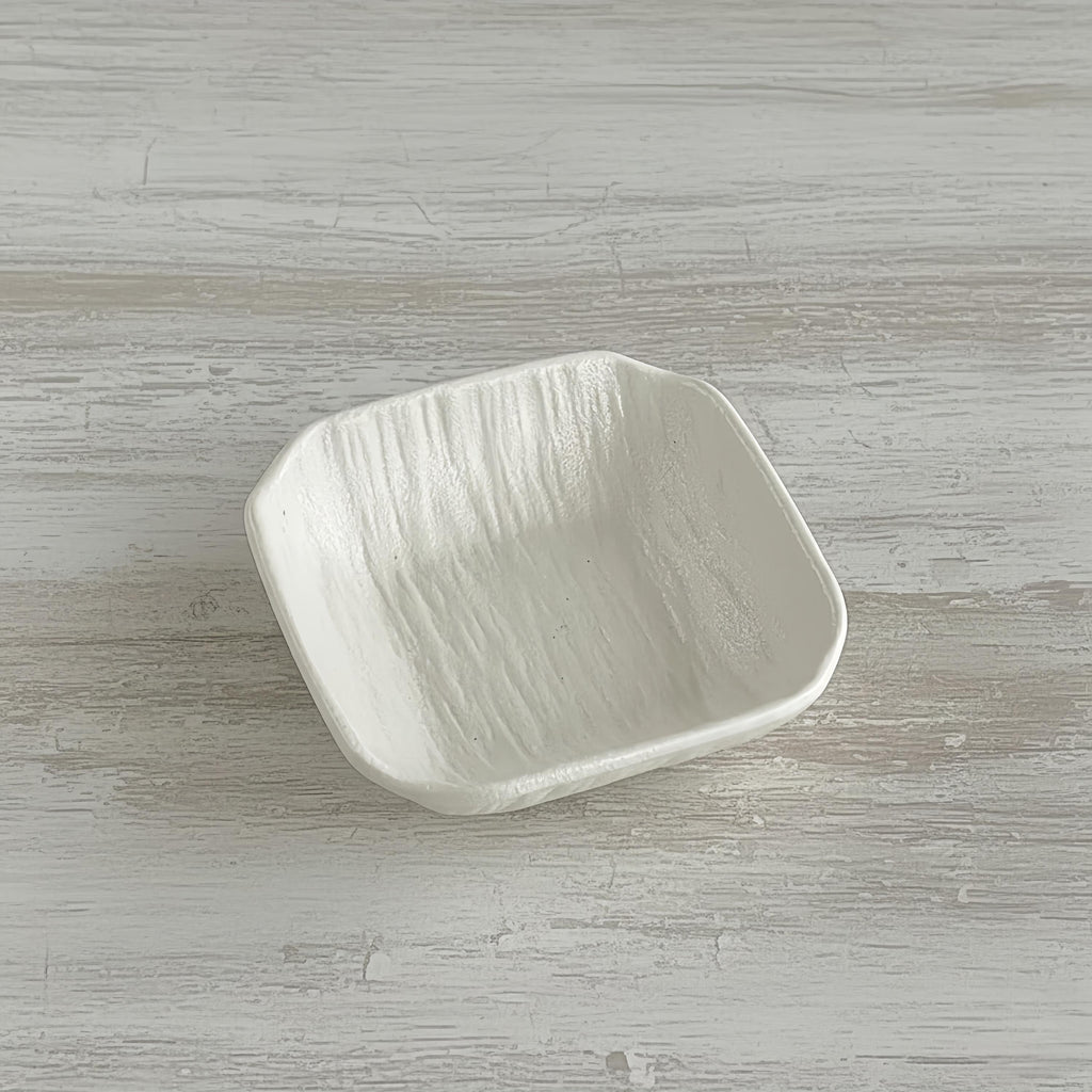 Wabi-Sabi Ceramic Dipping Dish | Minimalist Japanese Style Sauce Plate