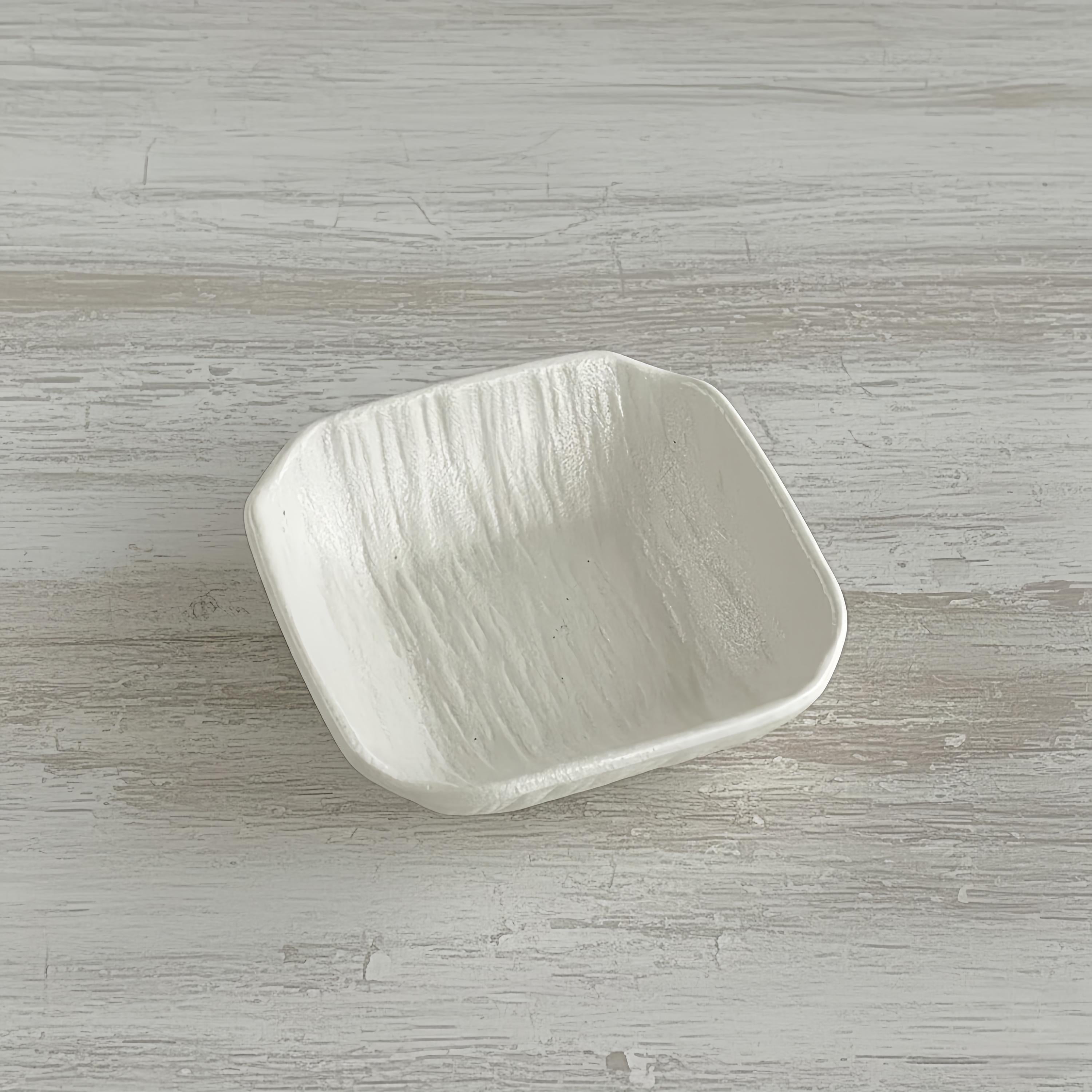 Wabi-Sabi Ceramic Dipping Dish | Minimalist Japanese Style Sauce Plate