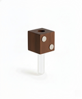 Minimalist Wood Propagation Tube | Magnetic and Adhesive Plant Holder | Walnut & Beech Bud Vase