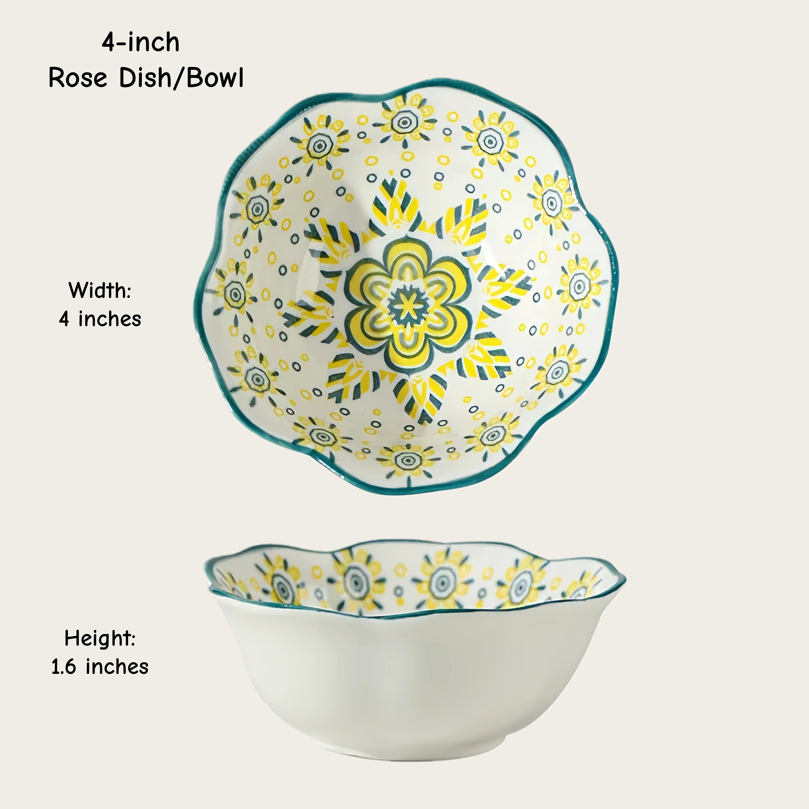 Moroccan Ceramic Dipping Dishes | Mandala Sauce Bowls