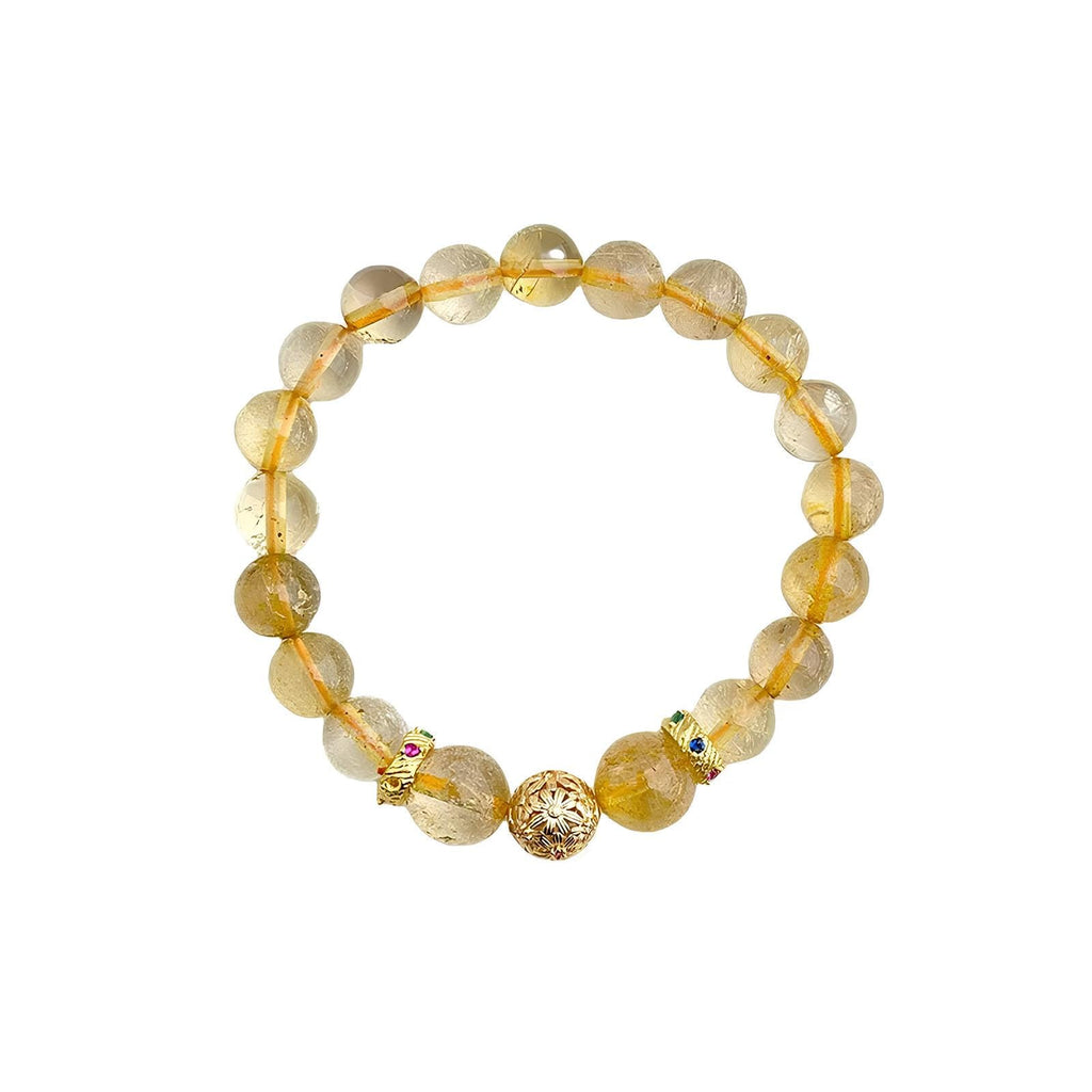 Citrine Crystal Bracelet – Natural Citrine Bracelet for Wealth & Success