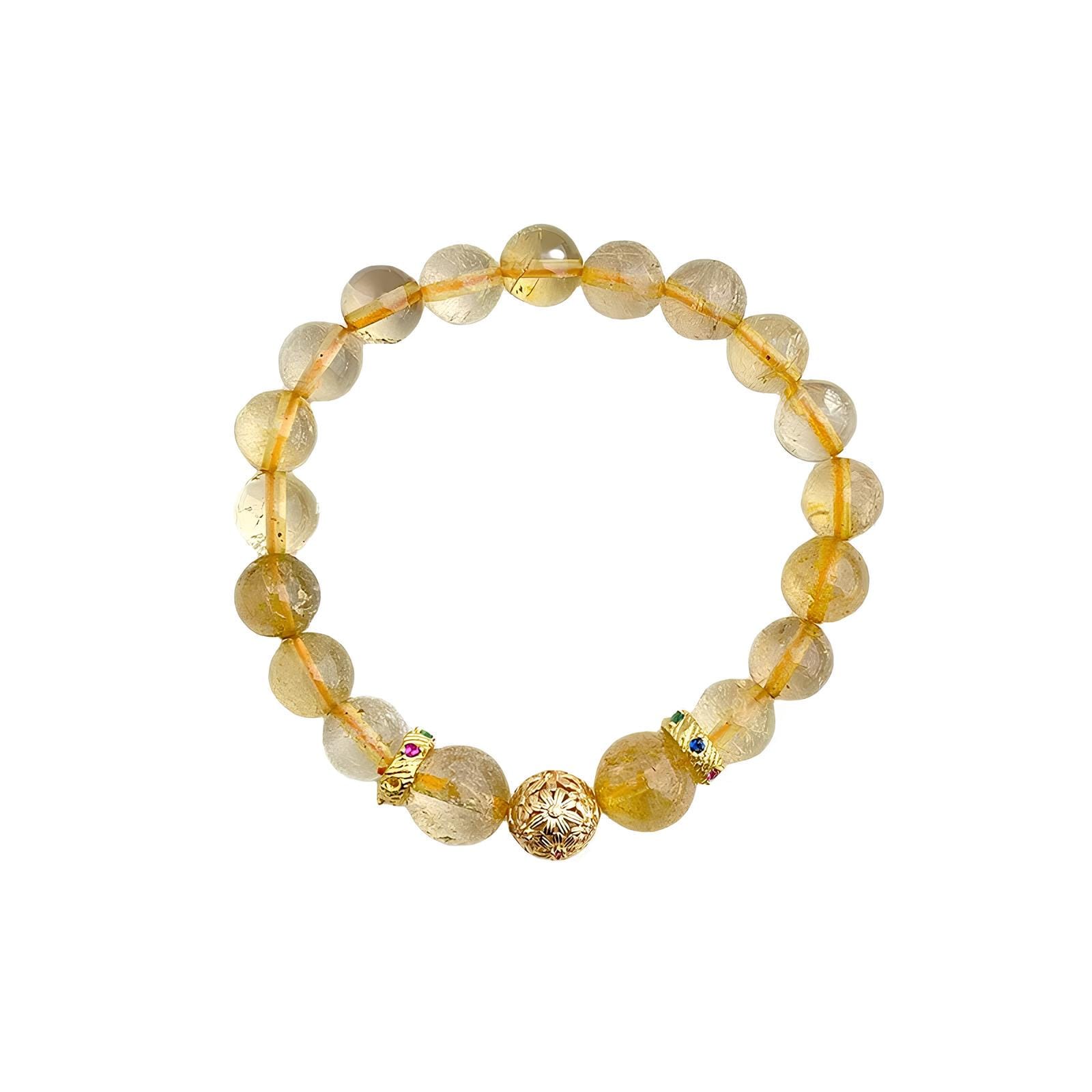 Citrine Crystal Bracelet – Natural Citrine Bracelet for Wealth & Success