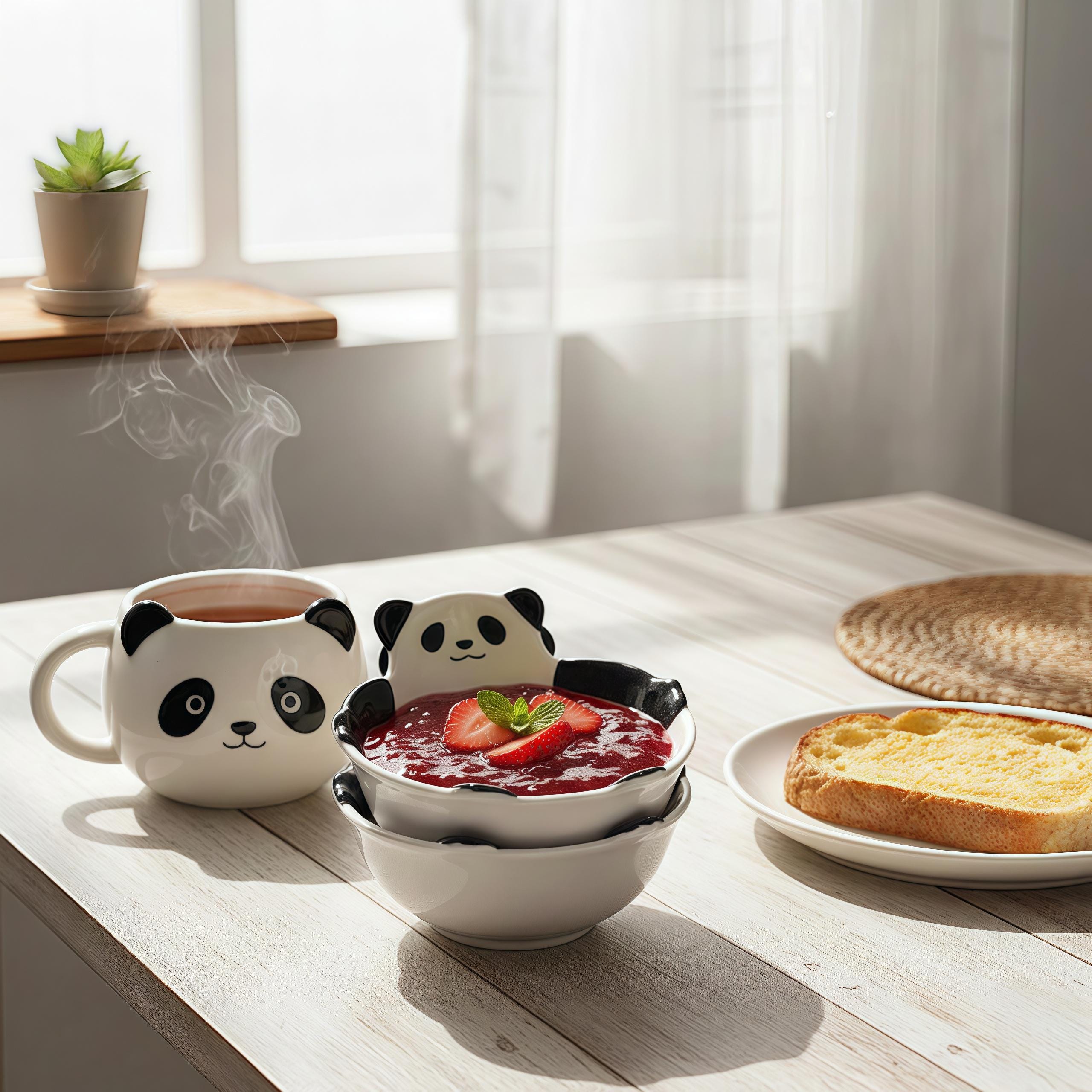 Little Panda Dipping Bowl | Kawaii Ceramic Sauce Bowl