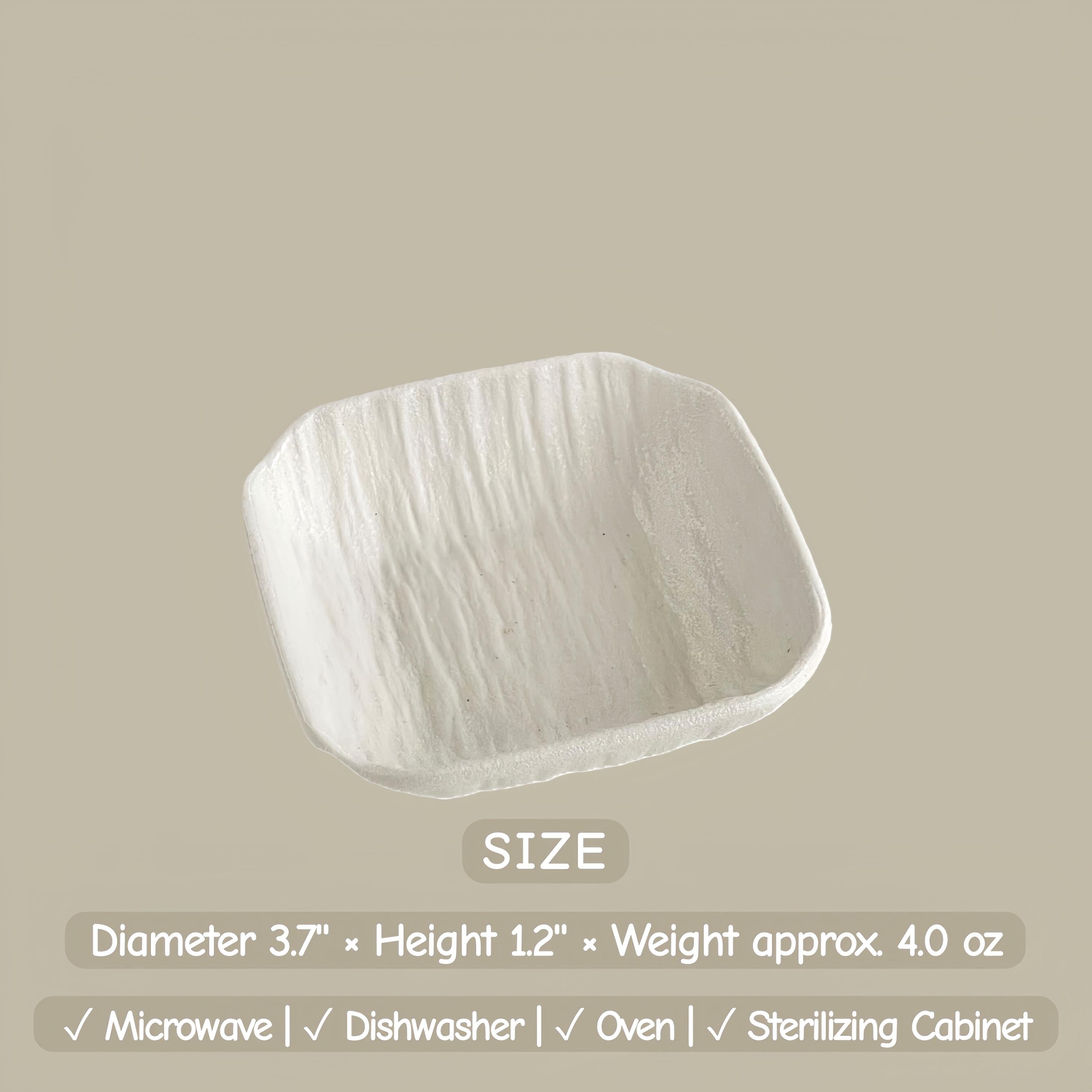 Wabi-Sabi Ceramic Dipping Dish | Minimalist Japanese Style Sauce Plate