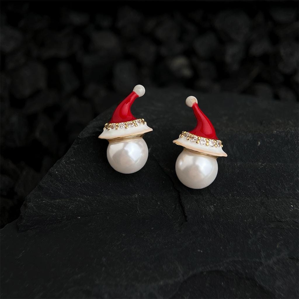 Christmas Santa Hat Earrings – Festive Cheer Jewelry
