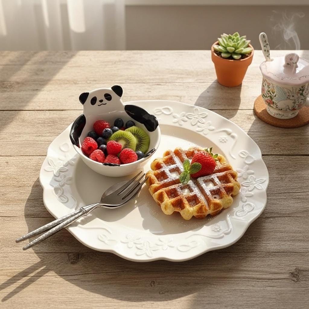 Little Panda Dipping Bowl | Kawaii Ceramic Sauce Bowl