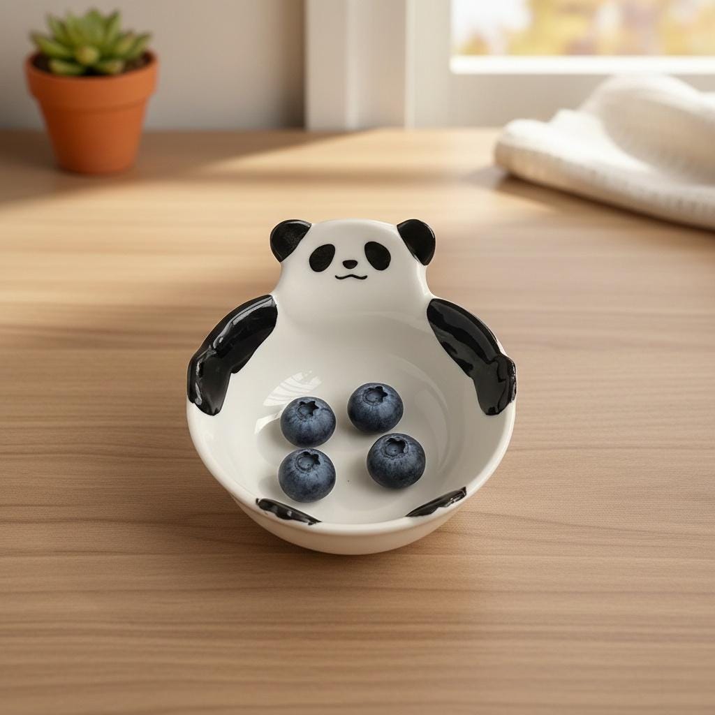 Little Panda Dipping Bowl | Kawaii Ceramic Sauce Bowl