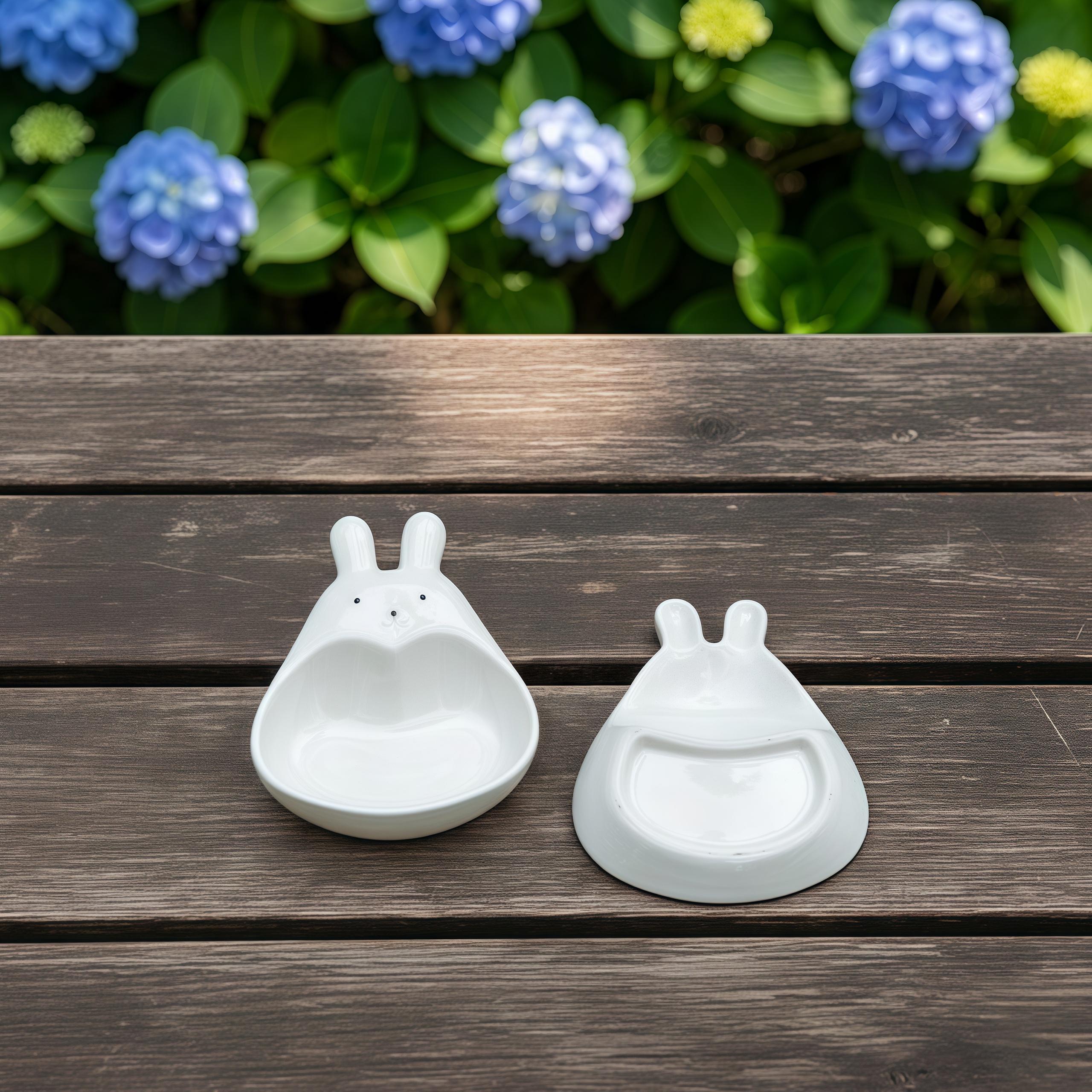 Kawaii Bunny Dipping Bowl | Mini Ceramic Sauce Bowl