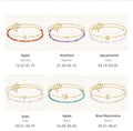 Zodiac Crystal Bracelet with Constellation Charm – Personalized Astrology Bracelet