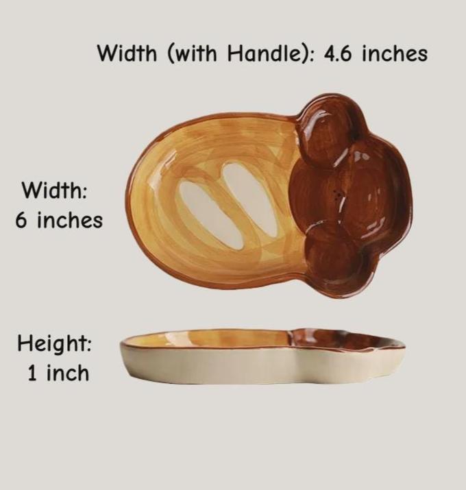 Hand-Painted Puppy Ceramic Dinnerware: Dog Lover, Housewarming Mug & Plate