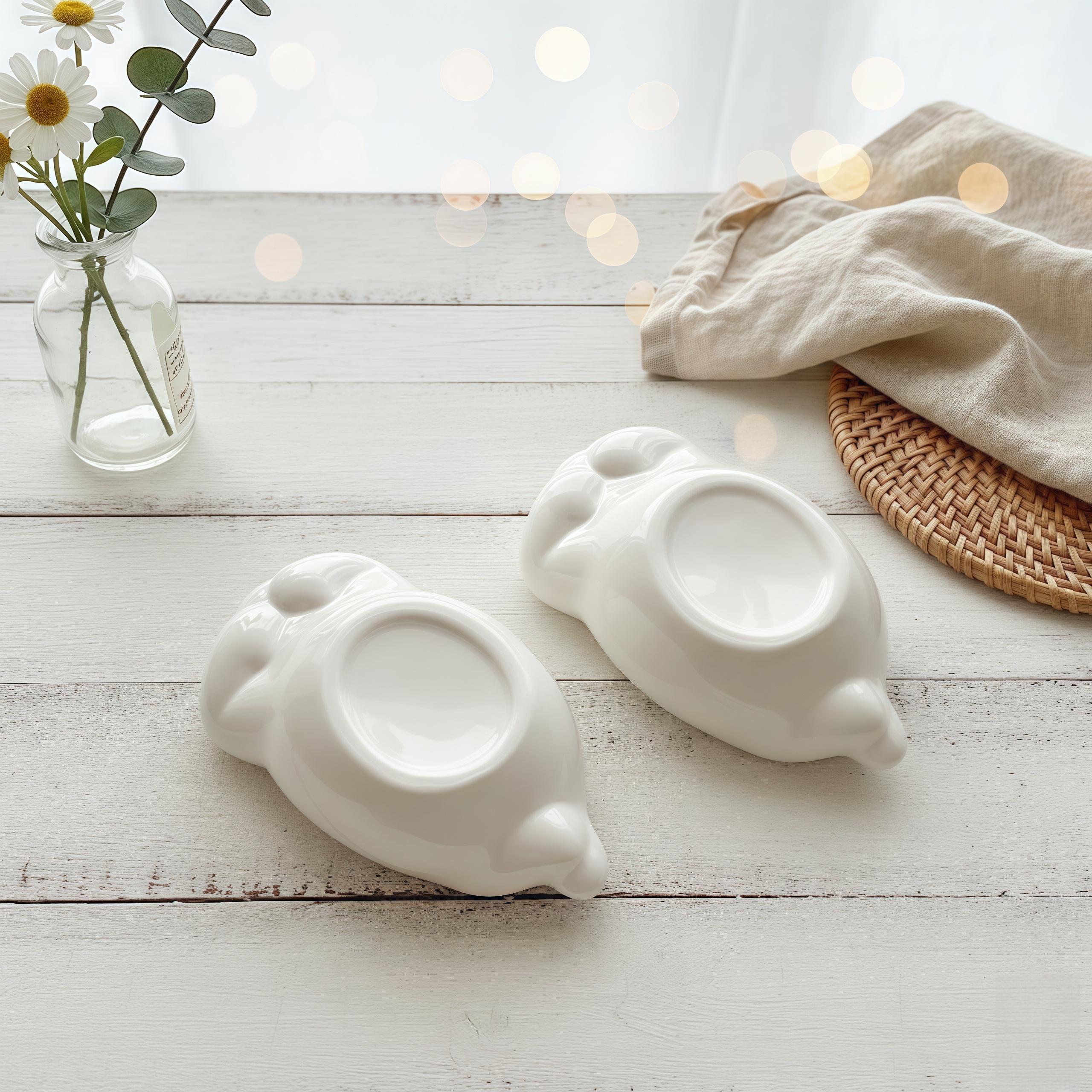Kawaii Polar Bear Sauce Bowl | Mini Ceramic Dipping Plate