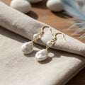 Ode to the Sea Earrings – Baroque Freshwater Pearl Drop Earrings