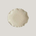 Scalloped Leaf Ceramic Side Plate | 6-Inch Dessert Plate