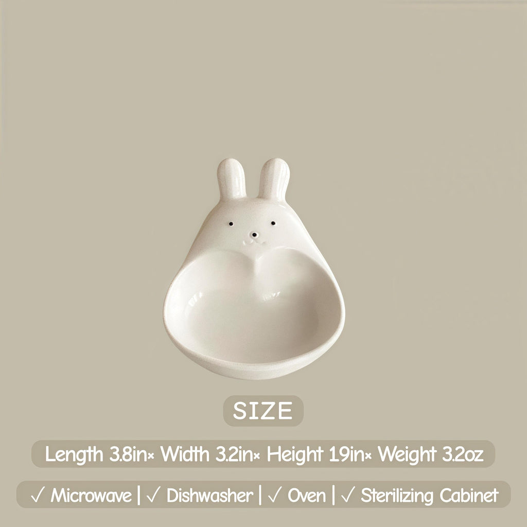 Kawaii Bunny Dipping Bowl | Mini Ceramic Sauce Bowl