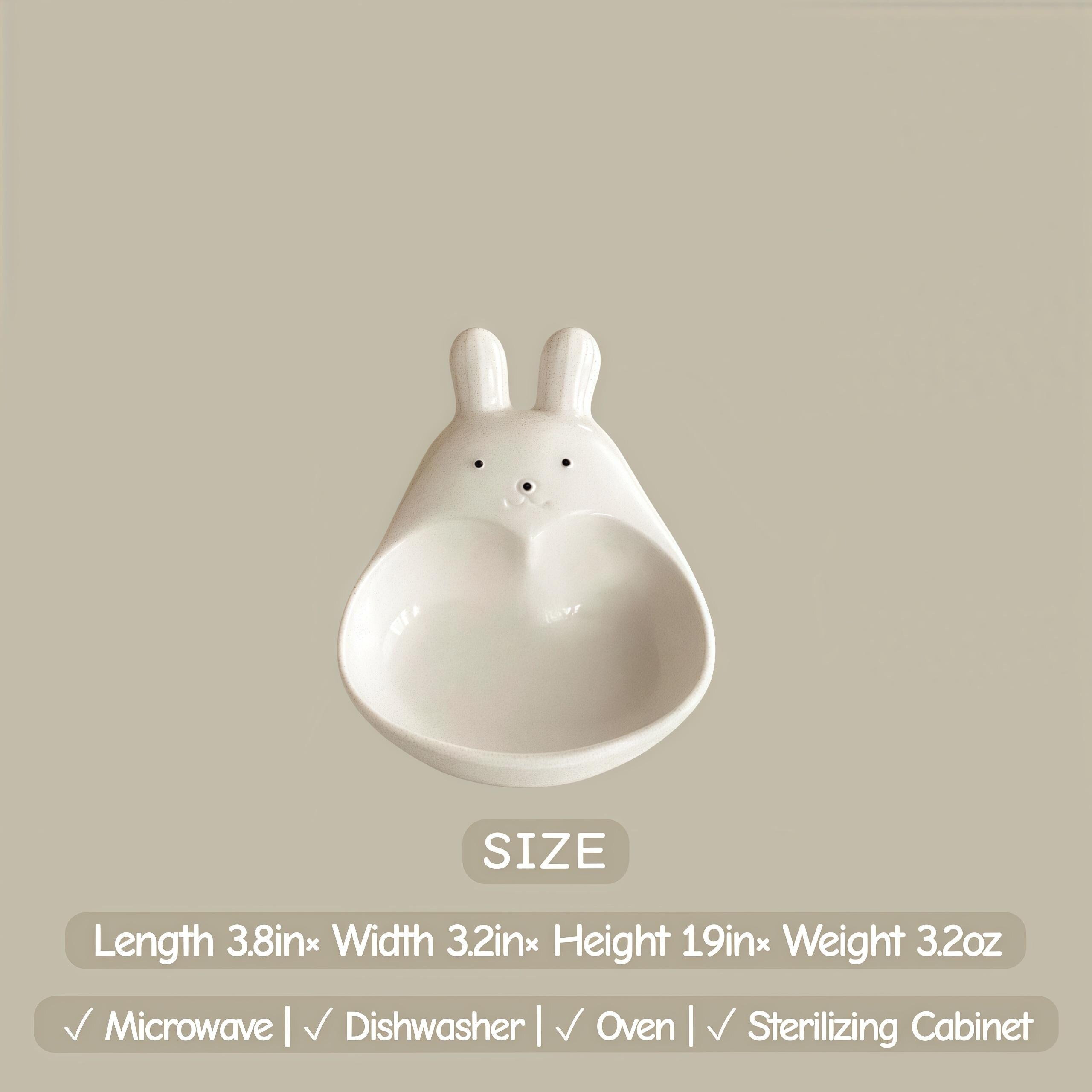 Kawaii Bunny Dipping Bowl | Mini Ceramic Sauce Bowl