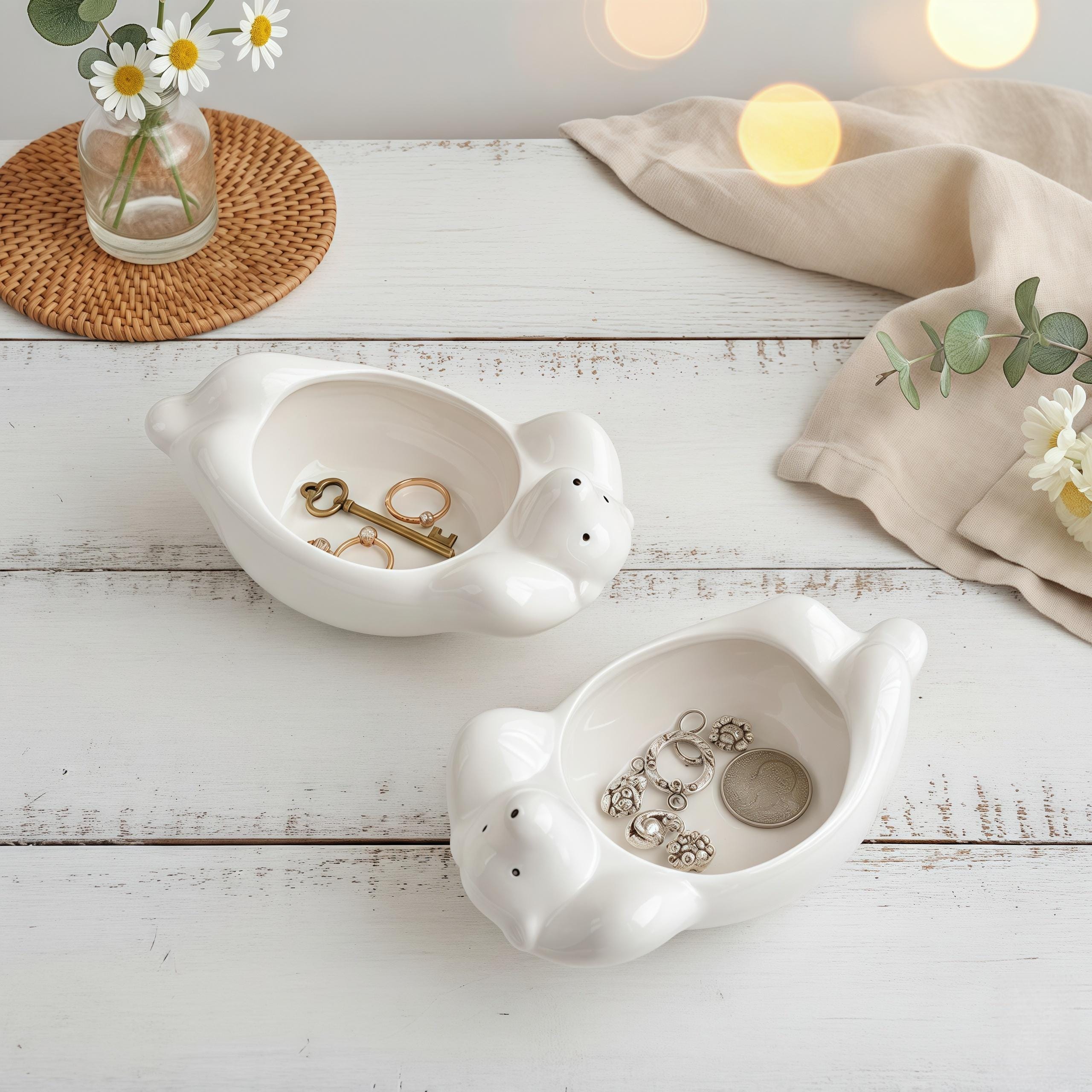 Kawaii Polar Bear Sauce Bowl | Mini Ceramic Dipping Plate