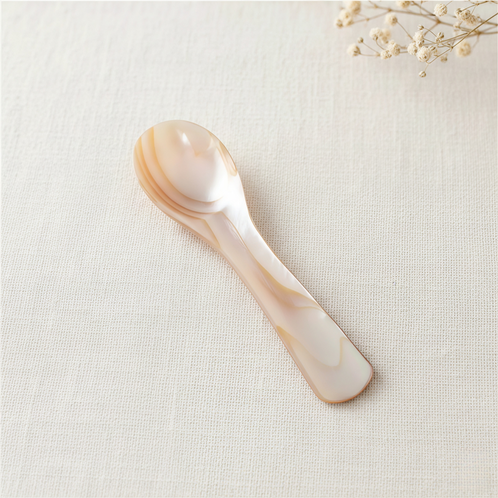 Mother of Pearl Spoon | Natural Shell Caviar & Dessert Utensil