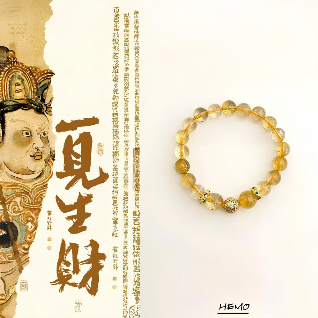 Citrine Crystal Bracelet – Natural Citrine Bracelet for Wealth & Success