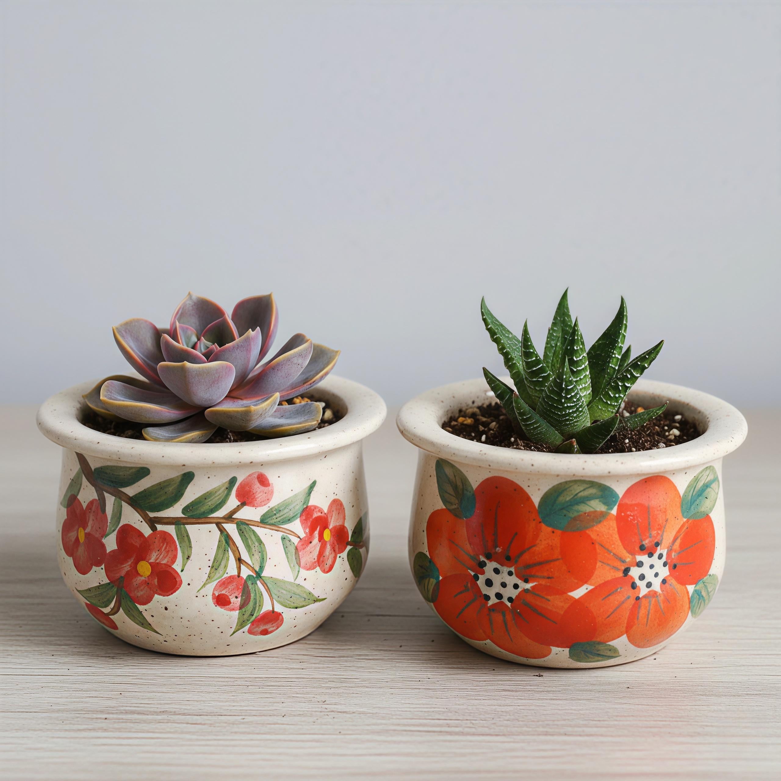 Handmade Ceramic Succulent Pot | Wheel-Thrown Mini Planter