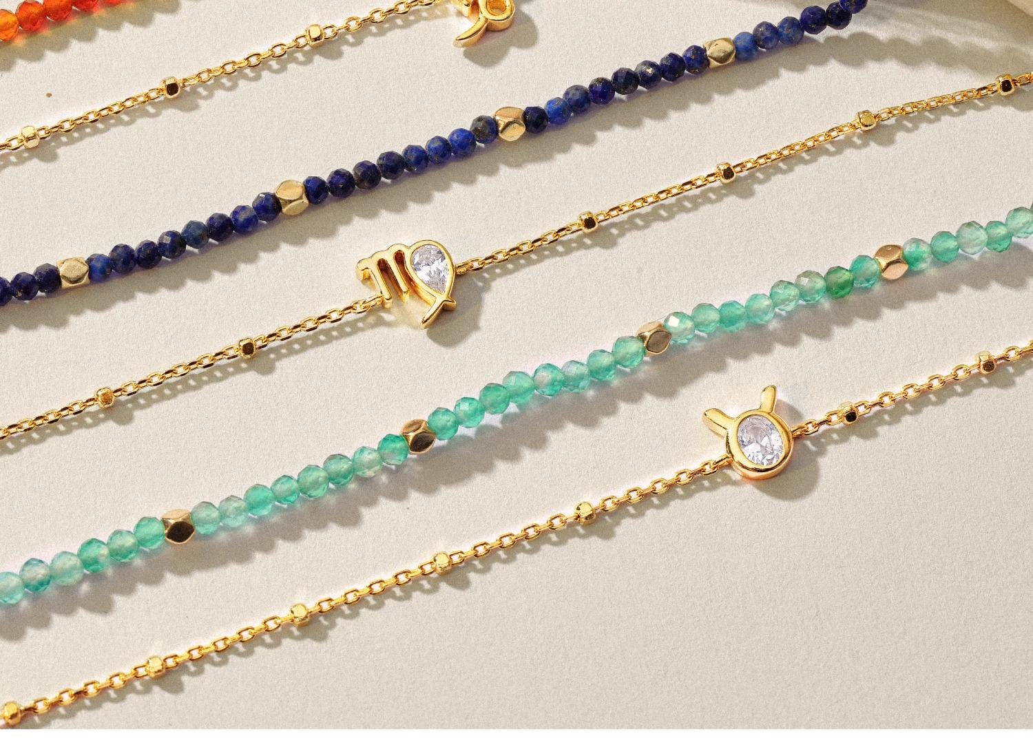 Zodiac Crystal Bracelet with Constellation Charm – Personalized Astrology Bracelet