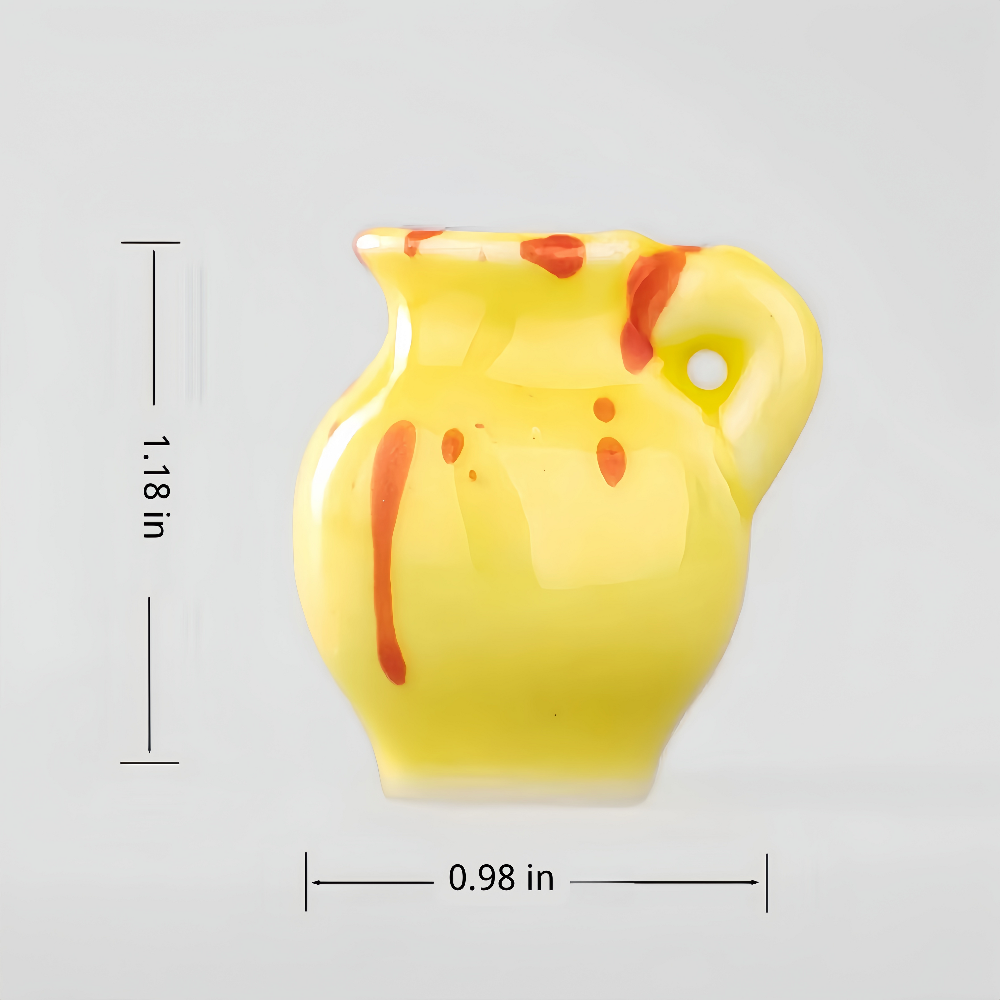 Mini Ceramic Flower Vase Magnet | Tiny Floral Pot Refrigerator Magnet
