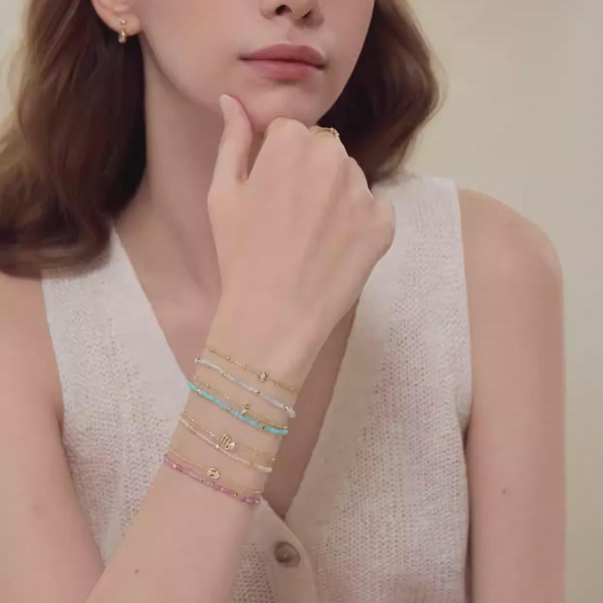 Zodiac Crystal Bracelet with Constellation Charm – Personalized Astrology Bracelet
