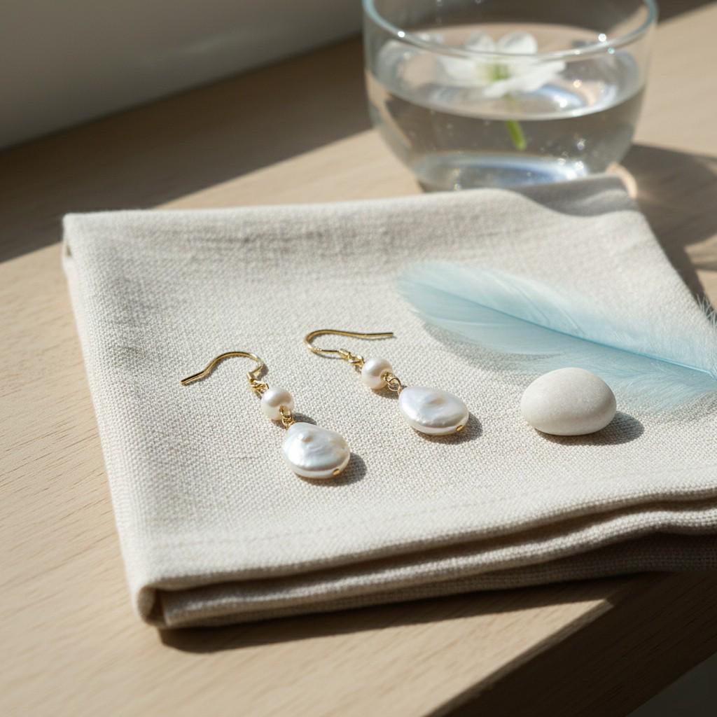 Ode to the Sea Earrings – Baroque Freshwater Pearl Drop Earrings