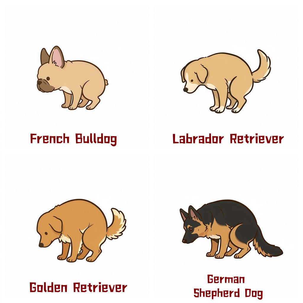 Funny Pooping Dog Magnet | Acrylic Refrigerator Magnet with Backing Card