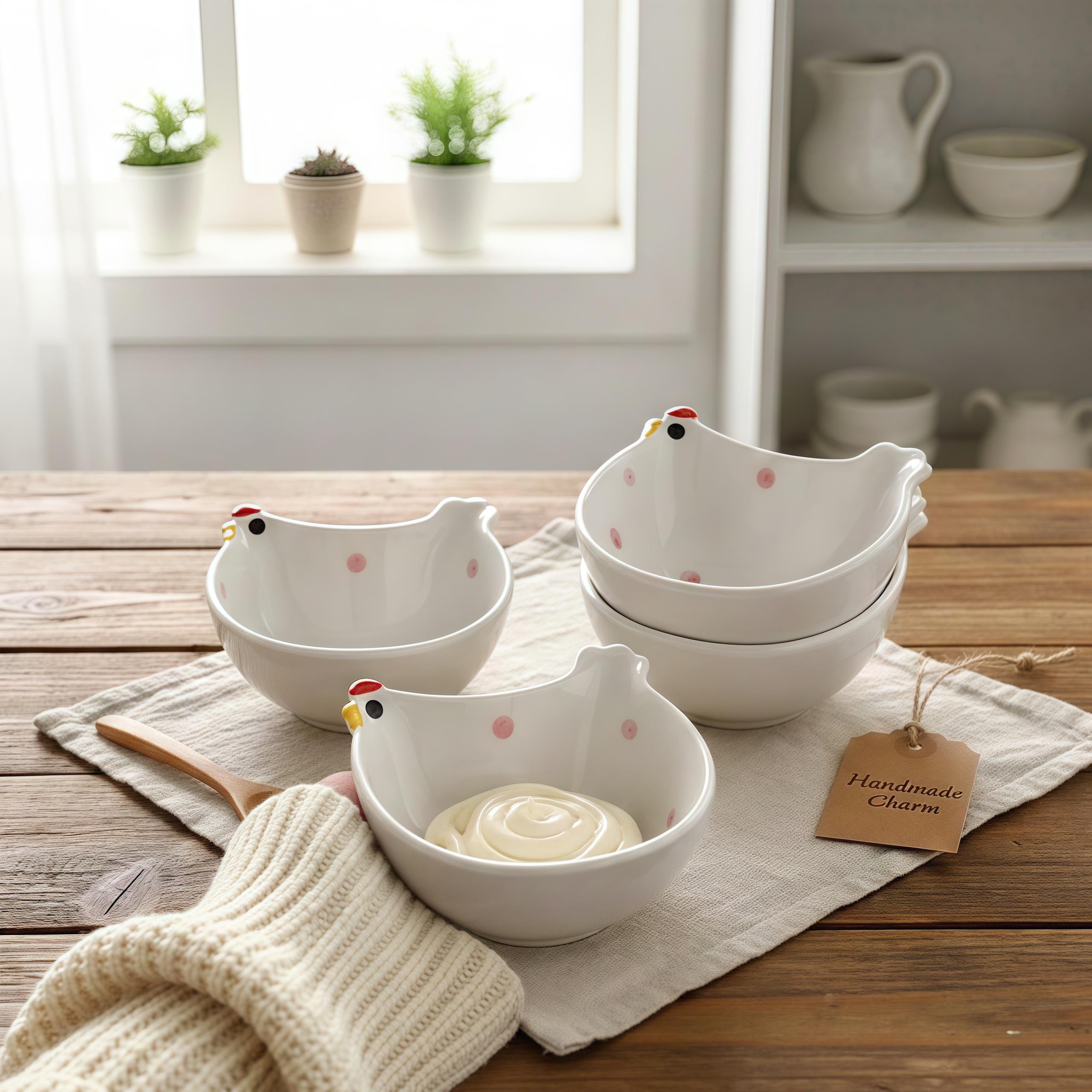 Kawaii Chicken Dipping Dish | Mini Hen Sauce Bowl
