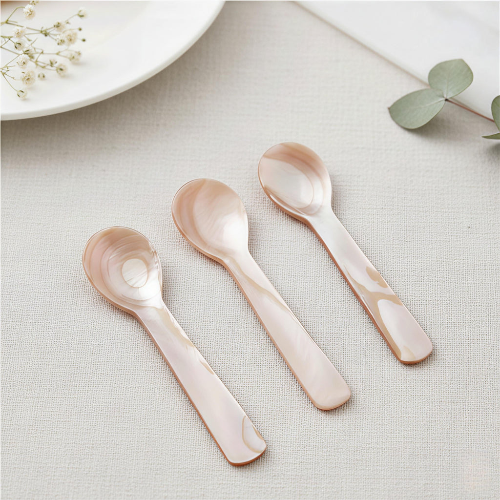 Mother of Pearl Spoon | Natural Shell Caviar & Dessert Utensil