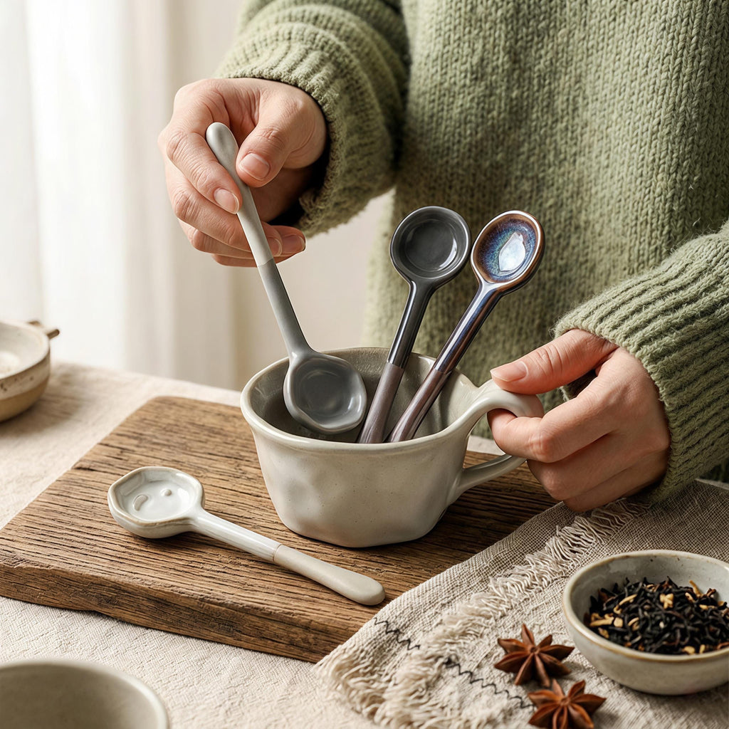 Ceramic Spoon | Handmade Japanese Style Sauce Spoon